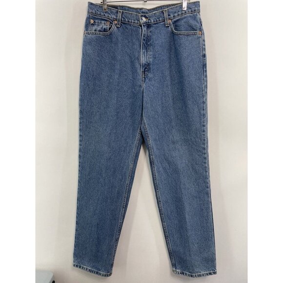 Vintage 90s Levi’s 512 Jeans Slim Fit Straight Leg Mom High Waist Womens 16 - Picture 1 of 14
